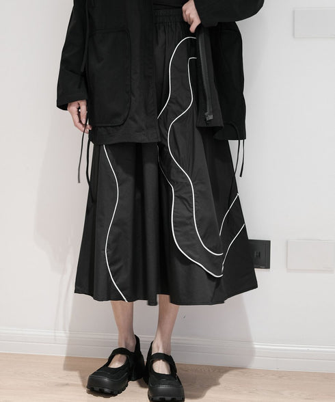 Double Line Flower Skirt